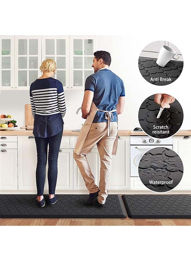 2PCS Kitchen Floor Mats, Kitchen mats for Floor Waterproof, Cushioned Anti-Fatigue Floor Mat,Standing Mat for Kitchen, Floor,Office, Sink, Laundry,44x75cm+44x120cm (Black) - pzsku/ZFCC34C1FF0EFCC3153F3Z/45/_/1710223463/89db3439-9e3c-4fba-9d34-c8f3168572f0