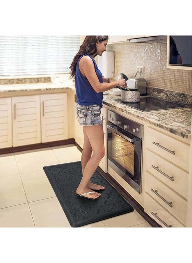 2PCS Kitchen Floor Mats, Kitchen mats for Floor Waterproof, Cushioned Anti-Fatigue Floor Mat,Standing Mat for Kitchen, Floor,Office, Sink, Laundry,44x75cm+44x120cm (Black) - pzsku/ZFCC34C1FF0EFCC3153F3Z/45/_/1710223474/8878a7a0-3e2a-4c76-9756-d796de8f6dee