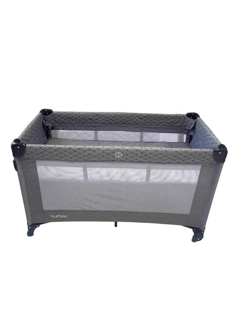 burbay Double bed and crib with side opening, changing table and full mosquito net - Image 5