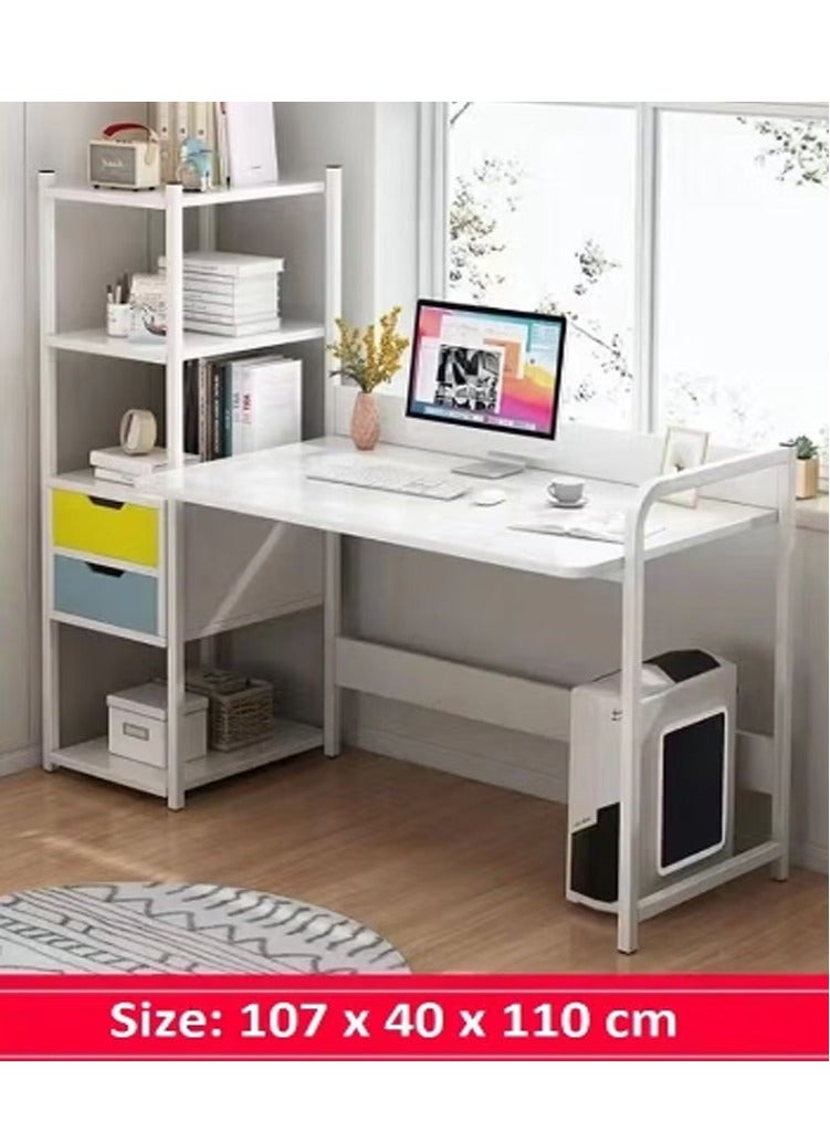DubaiGallery Set of Ergonomically Backrest Designed Moveable Height Adjustable Office Chair and Upgraded Computer Laptop Desk for Home Office - Image 2