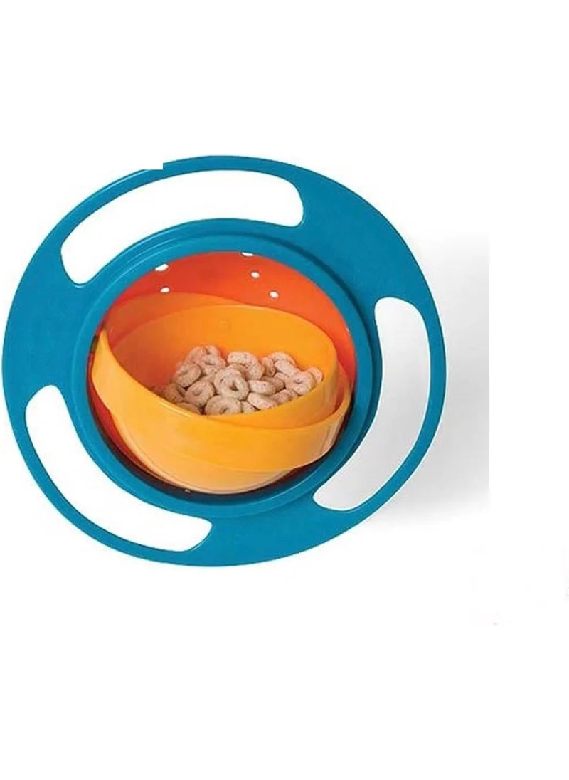 Mor Bebe Purple Bebe 360 ​​Degree Rotating Food Non-Spilling Plate I Non-Spilling Plate I Fun Plate That Doesn't Spill Its Contents