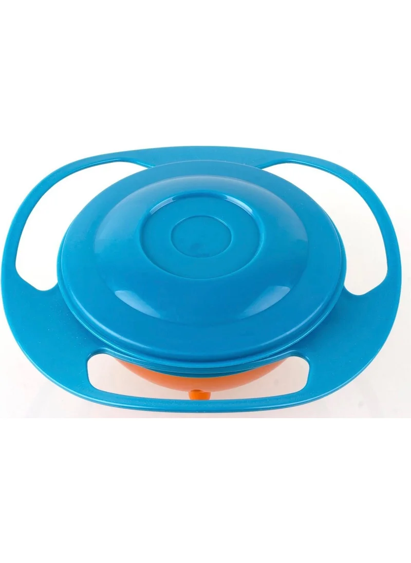 Mor Bebe Purple Bebe 360 ​​Degree Rotating Food Non-Spilling Plate I Non-Spilling Plate I Fun Plate That Doesn't Spill Its Contents