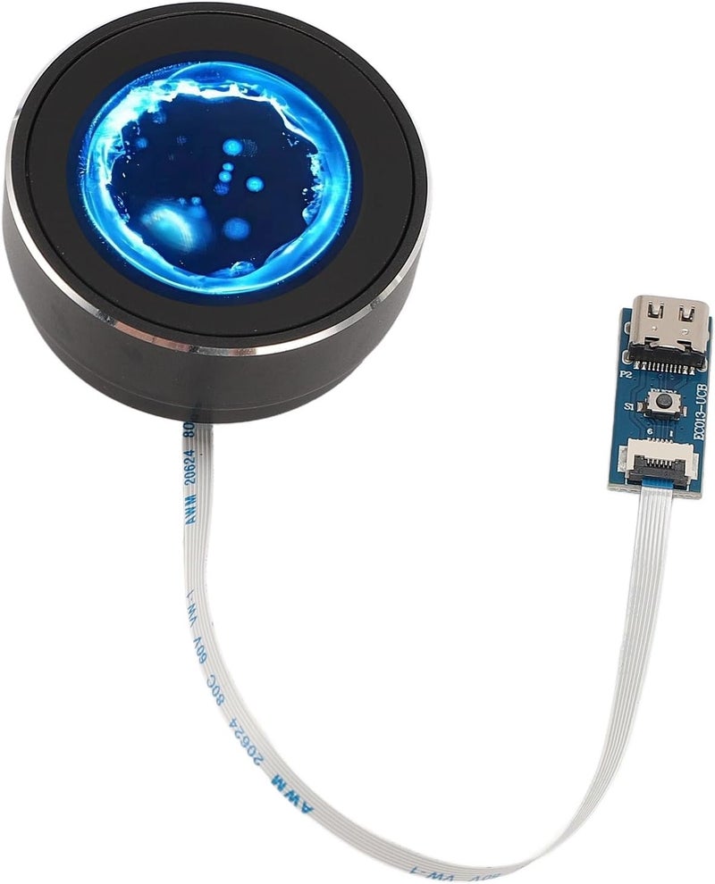 1.3 Inch Round Touch Display, Round Capacitive Touch Screen Module, 320x240 LCD Serial Screen with Encoder and Tempered Glass for Smart Home Control Systems - Image 1