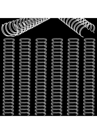 Zonon 6 Pieces Binding Wire Twin Loop Wire Binding Spines Double Loop Binding Wire 1 Inch Cinch Wire Binding Diameter 23 Holes for Teacher Student Document Notebook Making (White) - pzsku/ZFCC35F82DB37EBCB0787Z/45/1749373913/028ed283-3d6d-4a64-b4a1-6e23a852a1ff