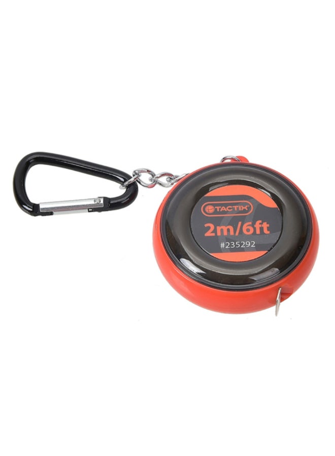 Tactix Pocket Size Tape Measure Red and Black 2 m 235292