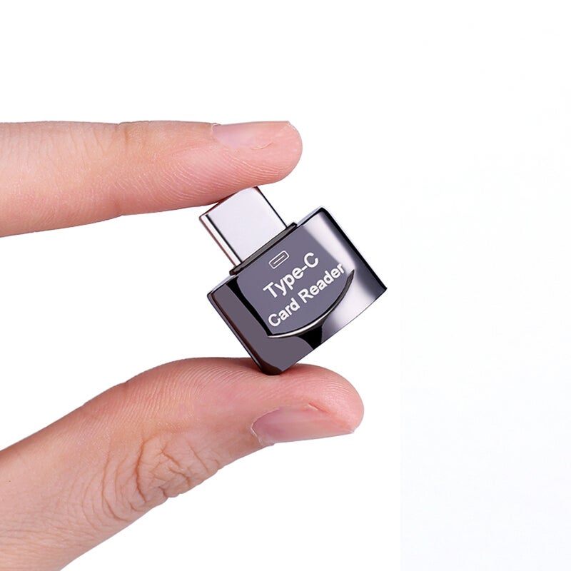 Type-C Card Reader: Grey, Fast Recognition, Plug Play - Wide Compatibility, TF Card Reader for Type-C Phones, Tablets, Laptops - Image 3