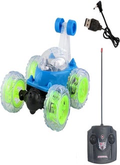 vGRASSP VGRASSP Rechargeable 360 Degree Rotation Stunt King Remote Control Stunning Moves Car Toy for Kids with Colorful Flashing Lights and Dynamic Music - Multicolor (Color As Per Stock) 