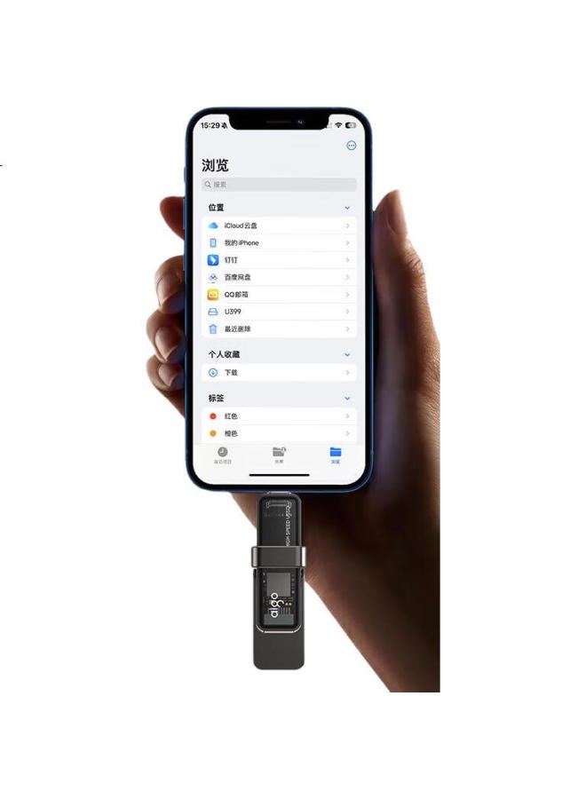 Aigo 1Tb Usb3.2 Type-C Dual Interface Flash Drive U399 High-Speed Solid State Drive, Reading And Writing At 1000Mb/S, Compatible With Smartphones, Computers, And Tablets - Image 1