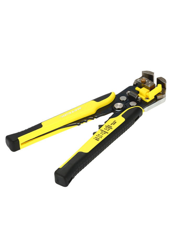 NIBEMINENT Multifunctional Adjustable Cable Wire Stripper Crimping Tool Yellow - Image 2