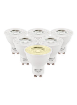 طقم لمبة مكون من 6 قطع 7 واط - 3000K أصفر - لمبات LED Spot GU10، تعادل 75 واط، موفرة للطاقة، غير قابلة للتعتيم، سطوع 518 لومن، عمر طويل 15,000 ساعة، مثالية لإضاءة السقف، الإضاءة المدمجة، الإضاءة المركّزة للمساحات الداخلية. - pzsku/ZFCC39DA9DD3FCA9D1576Z/45/1746532940/87067378-8322-4599-aad5-942d8851a298