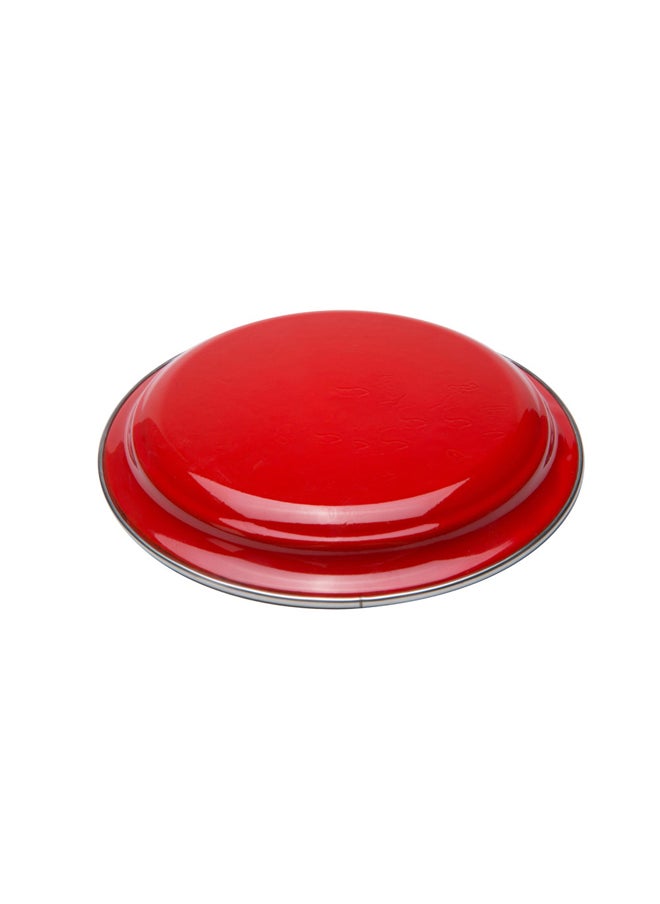AL SANIDI Najdi Inscription plate, Najdi Inscription Chinko plate, Red, 30 Cm  - Image 3
