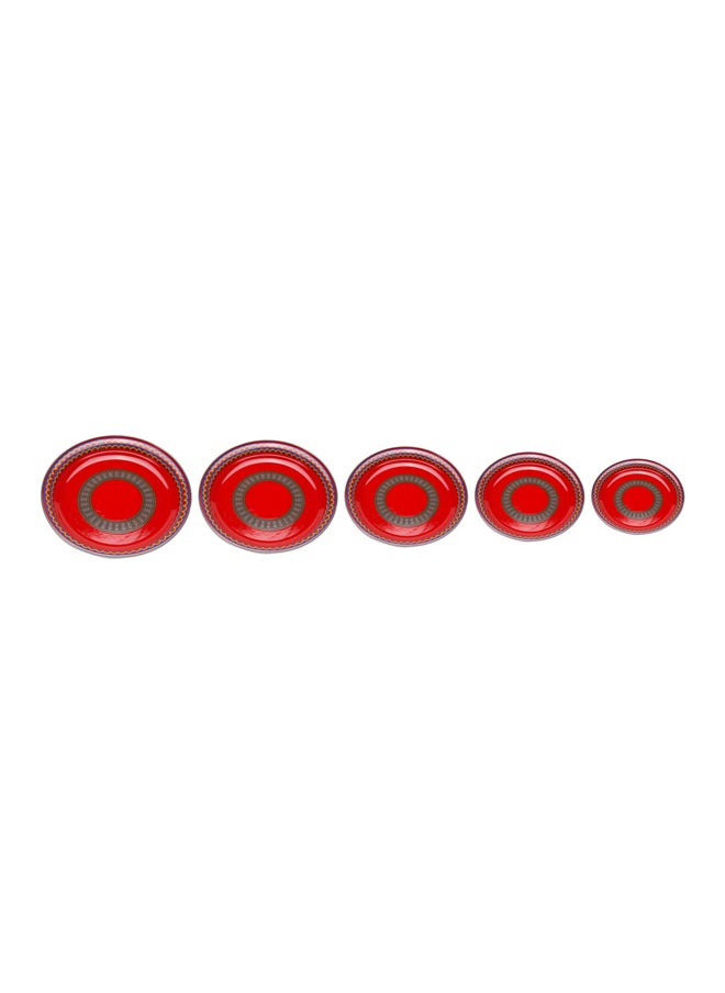AL SANIDI Najdi Inscription plate, Najdi Inscription Chinko plate, Red, 30 Cm  - Image 5