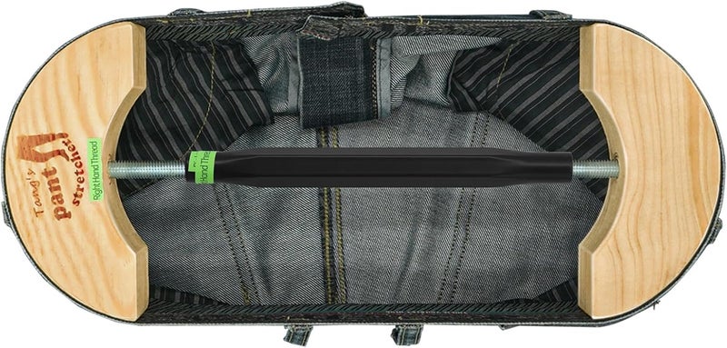 tangs Heavy Duty Pants Stretcher (or Waist Stretcher) for Jeans, Wooden & Aerial Aluminum Alloy Adjustable Waistband Expander - Deep 1-3 Inch Stretch - Fits 30" to 59" Trousers (or Slacks). - Image 1