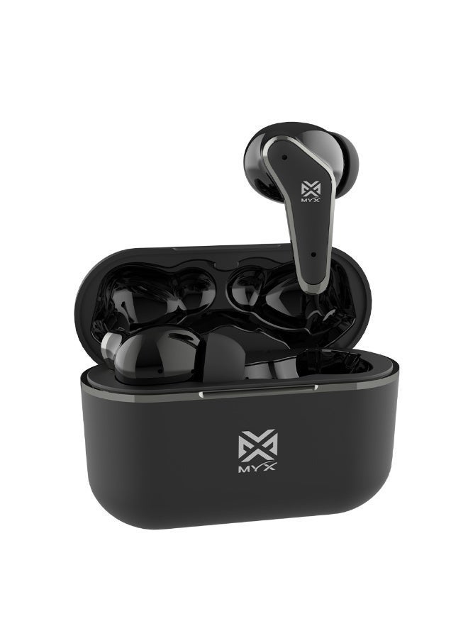 MYX MuseBuds MT60B True Wireless Earbuds | Environmental Noise Cancellation (ENC) with 4 Microphones | 50H Ultra-Long Battery Life | Bluetooth 5.3 | 11mm HD Sound Drivers | Type-C Fast Charging | Compatible with iPhone, Samsung, Android - Image 1