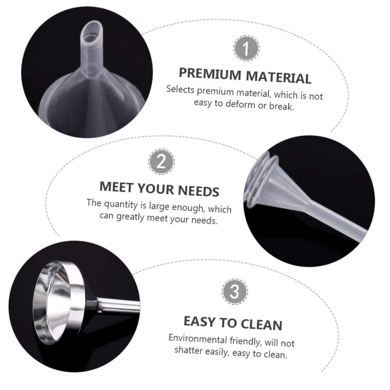Mini Metal Funnel Set with Pipettes for Filling Perfume Essential Oils and Liquids - Image 5