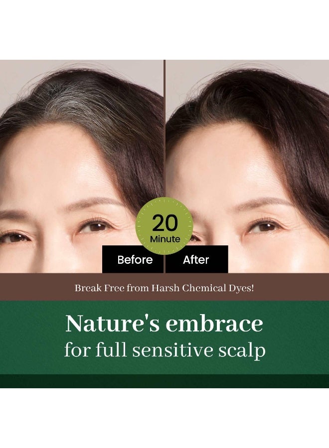 Herb Speedy DONGSUNG Herb Speedy Color Cream Soft Black 1 Pack PPDFree AmmoniaFree Vegan Hair Dye with Sun Protection Odorless Gentle for Sensitive Scalp No Eye or Scalp Irritation - Image 3