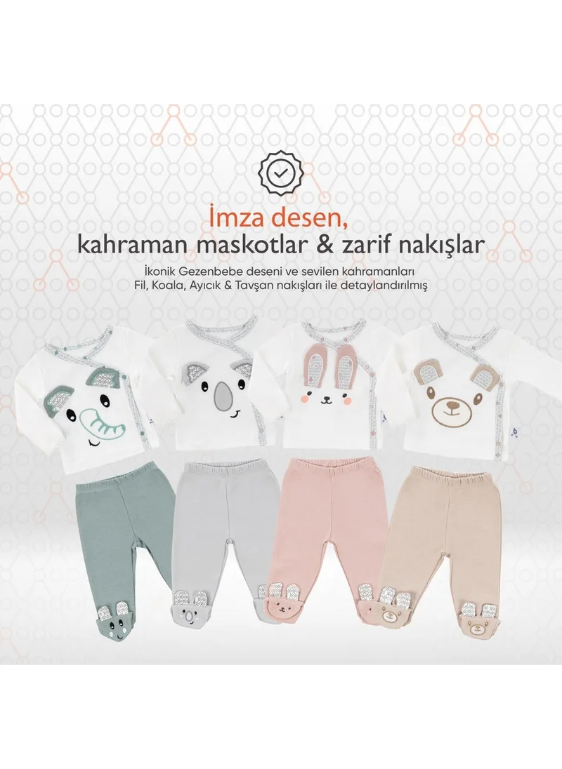 طفل يمشي Hero Bunny Embroidered Bodysuit & Booties Pants Set for Babies