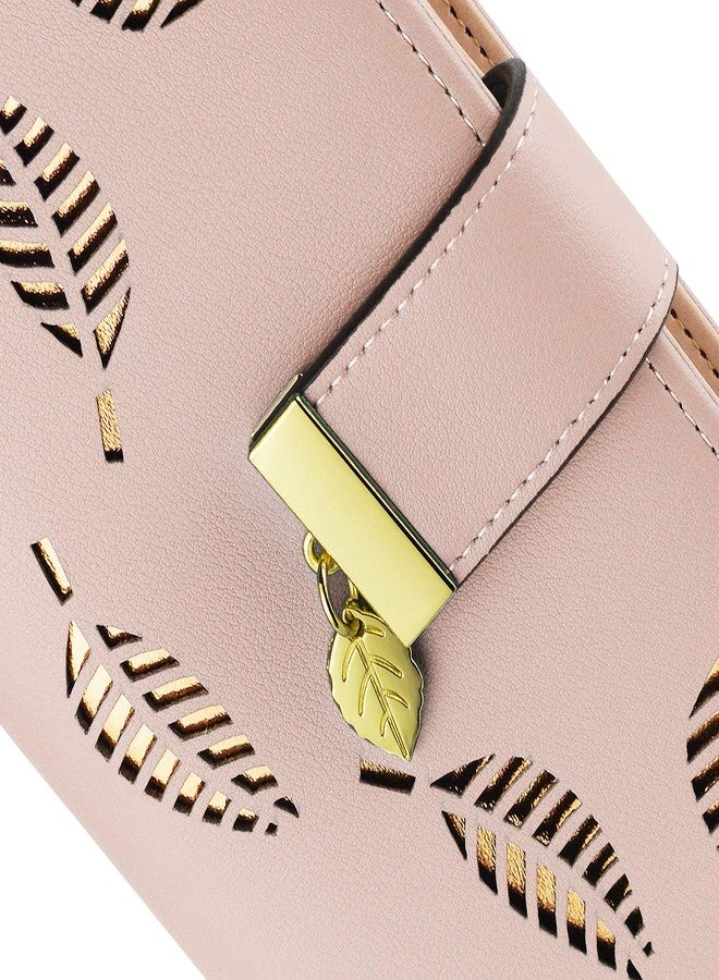 PGXT Women's Long Leather Card Holder Purse Zipper Buckle Elegant Clutch Wallet - Image 4