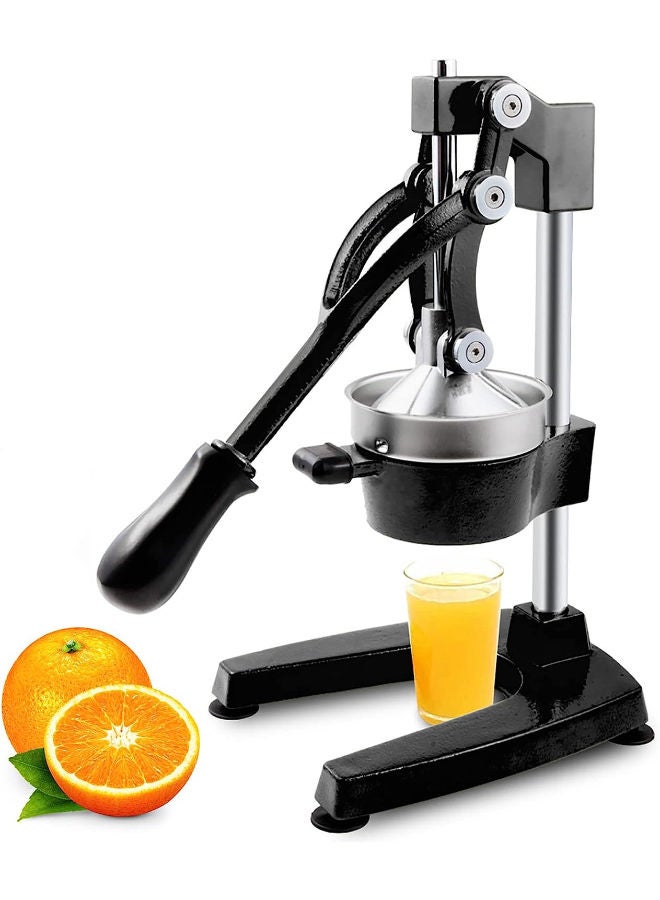 SHOPI Manual Juicer Extractor Commercial Grade Citrus Juicer Hand Press Stainless Steel Orange Squeezer for Citrus Orange Lemon Pomegranate,Black  - Image 1