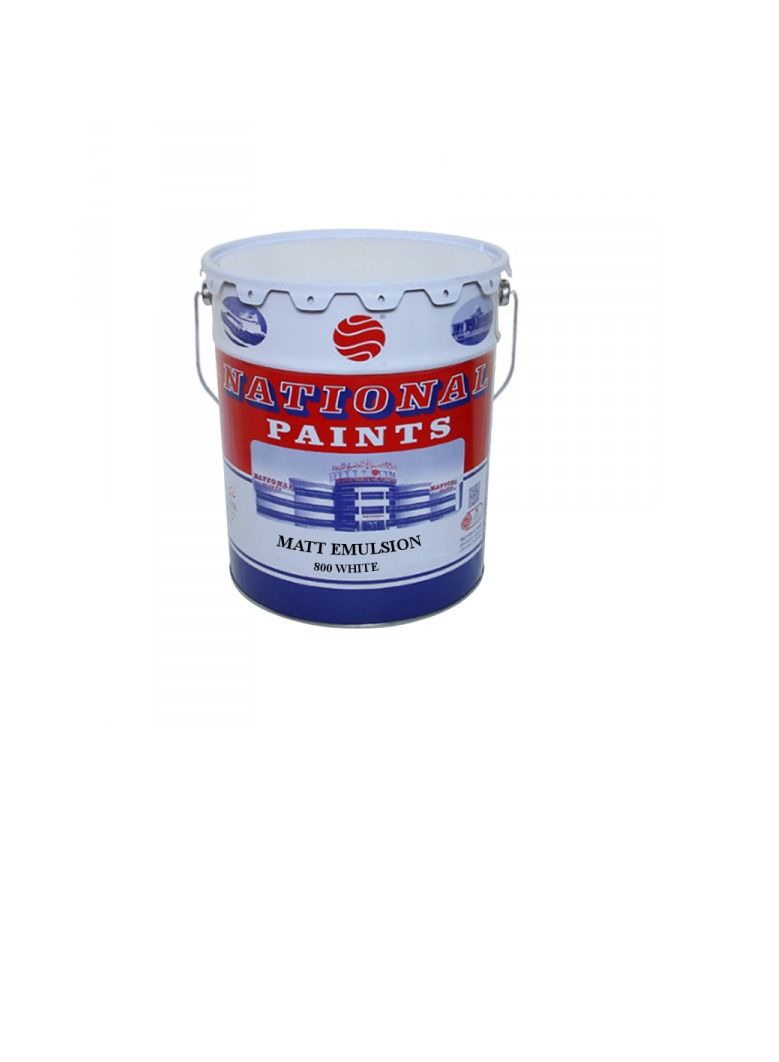 NATIONAL PAINTS NATIONAL PAINTS-Matt Emulsion 801 off White 3.6 L - Image 1