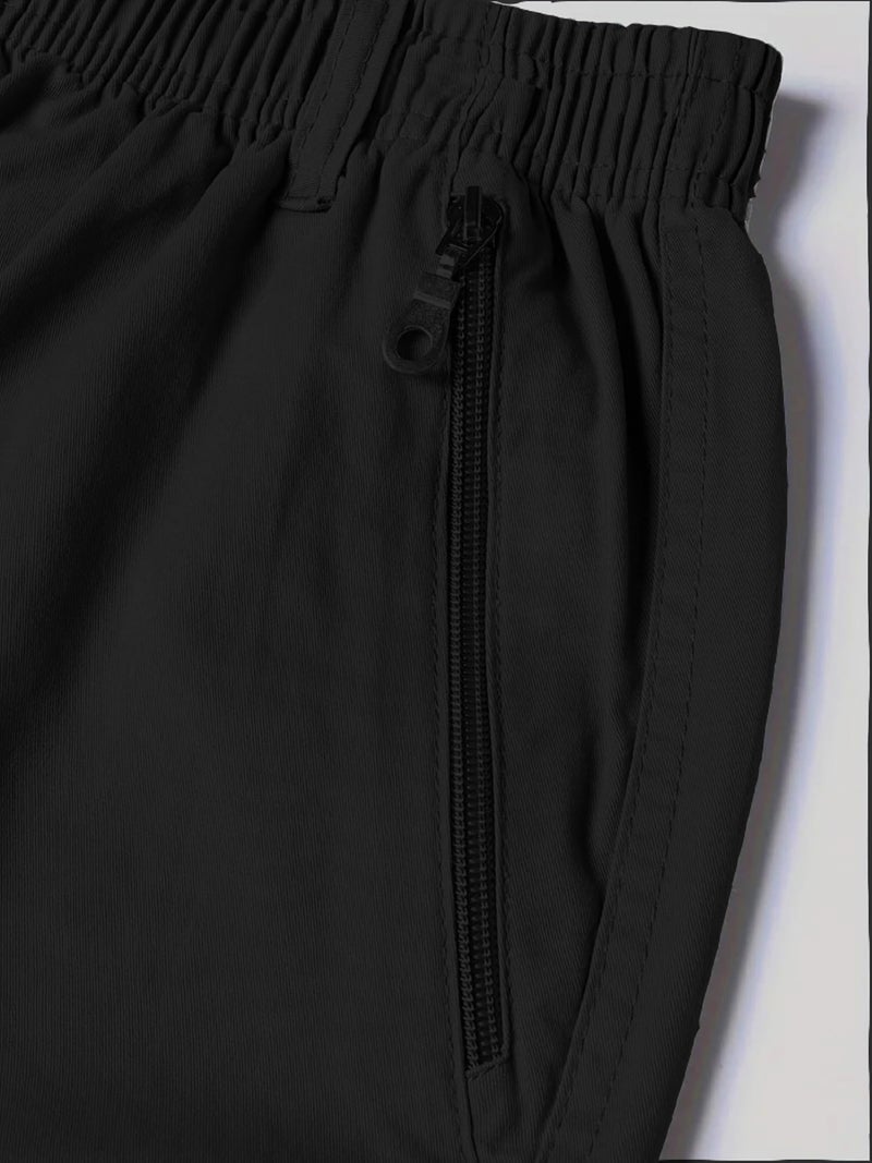 Lymio Men shorts || Men shorts cotton || Men shorts casual (Short-17-Black-L) - Image 4