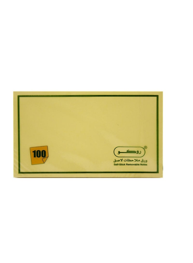 ROCO Standard Self Stick Notes 3 X 5 in100 Notes