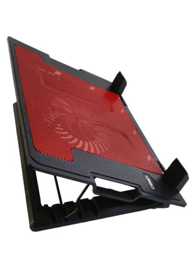 Crash C1000 Laptop Cooling Pad – Efficient Cooling with 140mm Fan, LED Lighting, Non-Slip Base & 5 Adjustable Angles, Fits up to 17-inch Laptops - Image 3