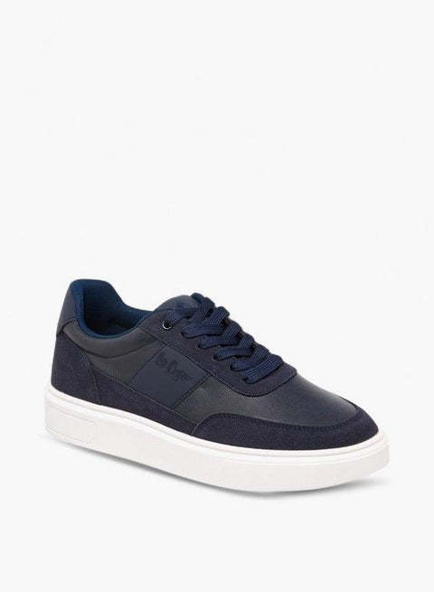 Men's Solid Lace-Up Sneakers