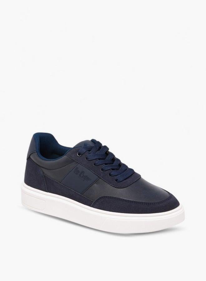 Lee Cooper Men's Solid Lace-Up Sneakers - Image 1