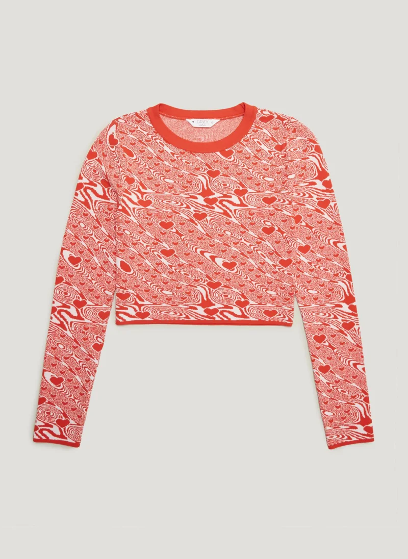Matalan Girls Candy Couture Red Print Jumper