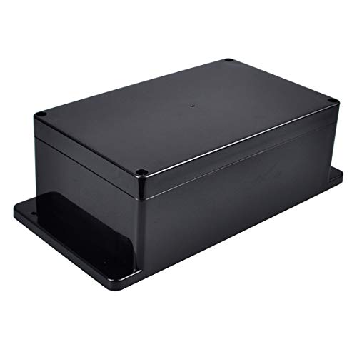 Pinfox IP65 Plastic Project Box ABS Waterproof Electronic Enclosure Junction Box with Fixed Ear 7.8" x 4.7" x 3" - Image 1