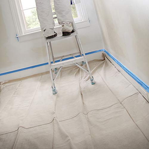 Trimaco SuperTuff 10 oz thick Heavyweight Canvas Drop Cloth, 12-feet x 15-feet, Tan - Image 4
