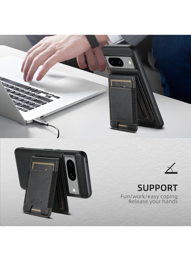 Suteni Case For Google Pixel 9 Pro H17 Oil Eax Leather Detachable Wallet Phone Case - Image 3