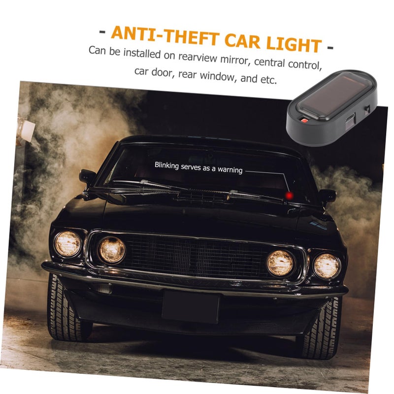 Solar Powered Car Anti Theft LED Flashing Warning Light with Light Sensor 2 Pack - Image 5