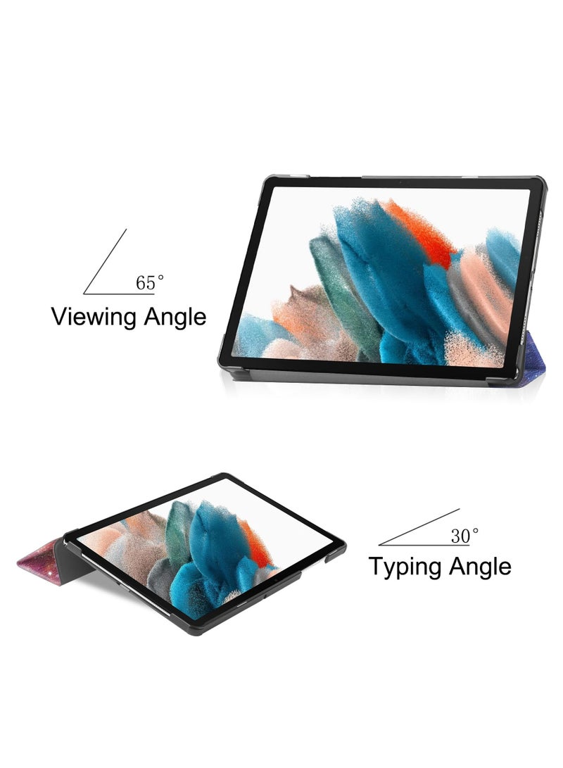 Case for Samsung Galaxy Tab A9 8.7 Inch (2023) SM-X110/SM-115 Tablet Ultra Slim Lightweight Stand Cover Case Premium Quality PU Leather Case Cover (Milky Way) - Image 3
