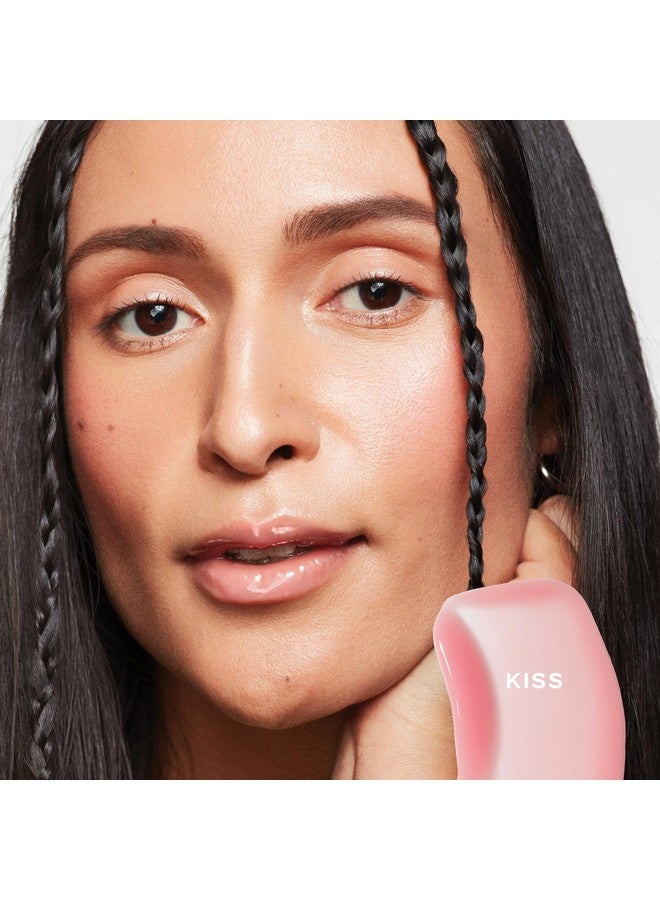 Saie Glossybounce High-Shine Hydrating Lip Gloss Oil - Sheer Tinted Lip Oil with Hyaluronic Acid + Jojoba Oil for Long-Lasting Moisture - Kiss (.17 oz) - Image 2