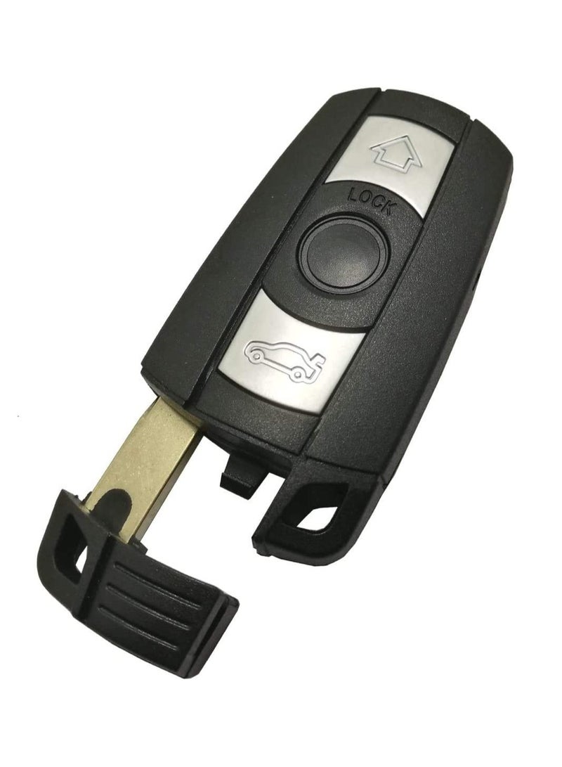 Rubik 3 Buttons Replacement Uncut Key Shell Case for BMW 1 3 5 Series X1 X3 X5 X6 Z4 328i 325i 320, Keyless Entry Car Remote Control Fob Cover (Style B) - Image 3