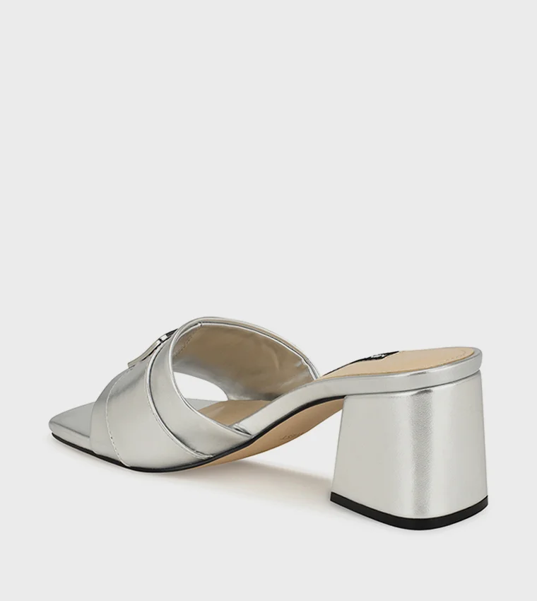 NINE WEST GALEY Embellished Block Heel Sandals