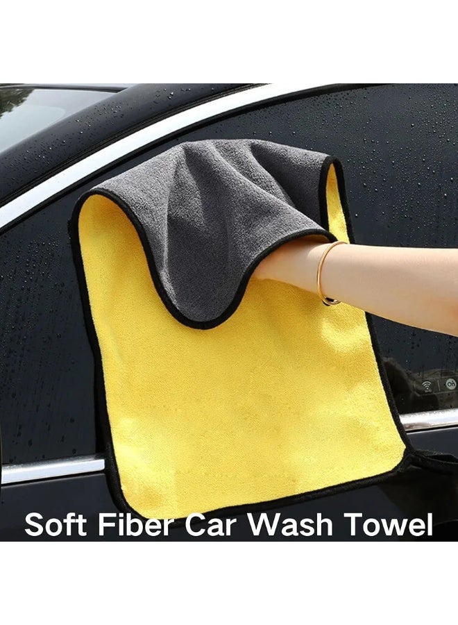 Two-color cleaning towel for household cleaning, essential for car detailing - Image 2