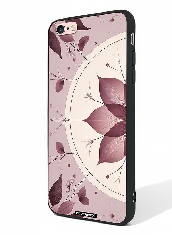 Covernex Apple iPhone 6s Protective Case Cover Printed Featuring Abstract Lotus Leaf - Image 1