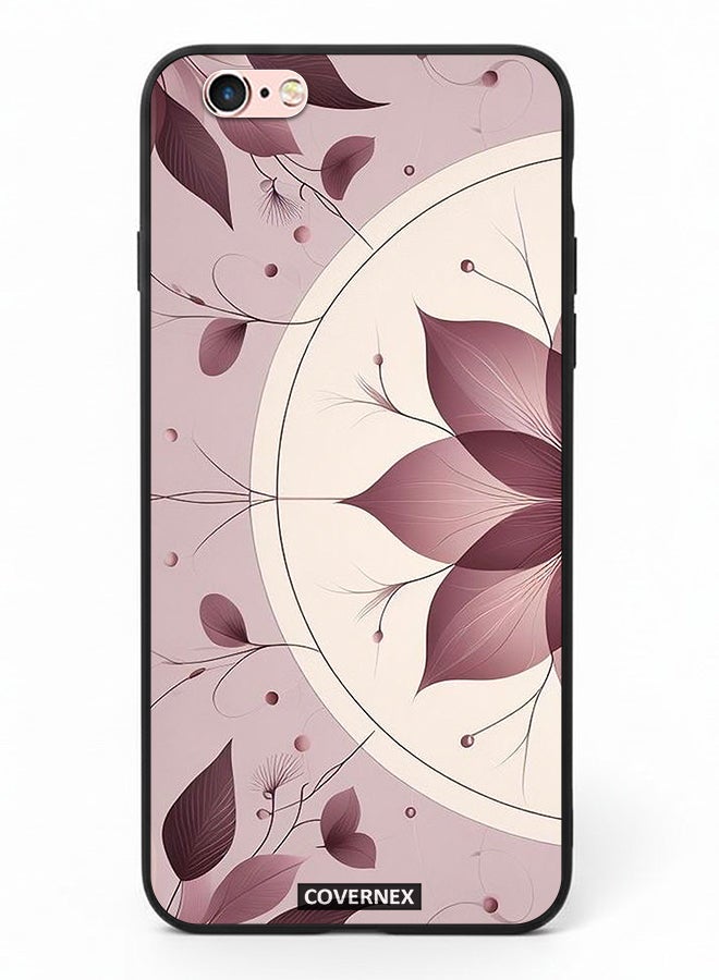 Covernex Apple iPhone 6s Protective Case Cover Printed Featuring Abstract Lotus Leaf - Image 2