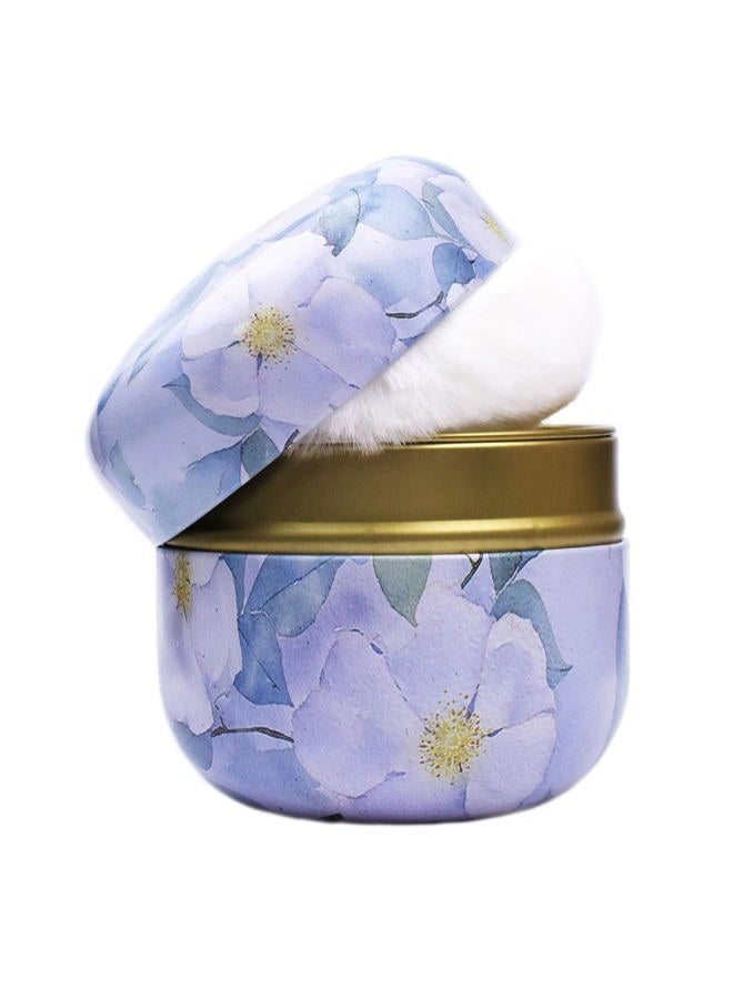 Topwon Powder Case with Powder Puff for Body Powder Container Dusting Powder Case for Baby&Mom (Purple Jasmine) - Image 1
