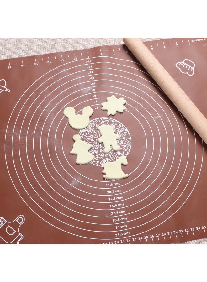Direct Supply Silicone Kneading Mat Baking Mat Heat Insulation Cooking Mat And Mat Thickened Chopping Board-Specifications:29 * 26cm Green 01046-3 - Image 5
