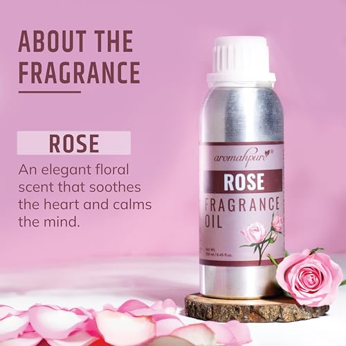 Aromahpure Rose Aroma Oil | 250ml Undiluted & Natural | Long-Lasting Scent for Aromatherapy, Candle & Soap Making, Diffusers, Room Freshener, Humidifier, Bathroom Revitalizer & Home Essentials - Image 2