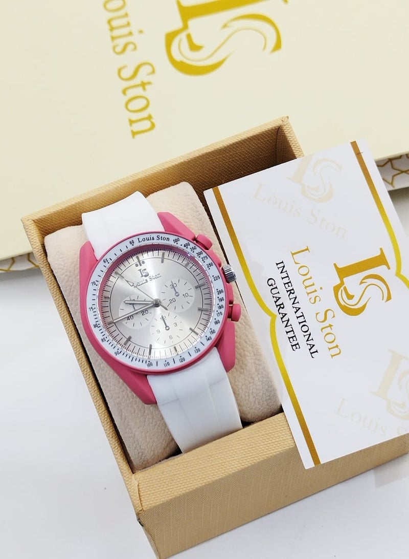 Louis Ston Lewis Stone watch with youthful Omega design