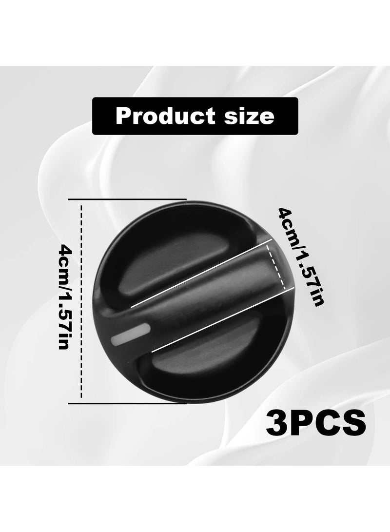 SYOSI Set of 3 AC Heater Blower Fan Control Knob Replacement for 2000 2001 2002 2003 2004 2005 2006 Toyota A/C Climate Control Knob 55905-0C010 - Image 2