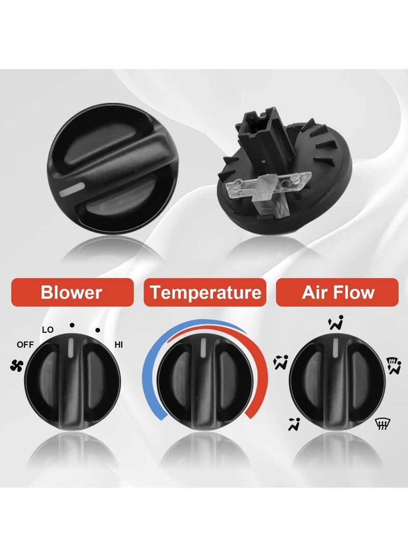 SYOSI Set of 3 AC Heater Blower Fan Control Knob Replacement for 2000 2001 2002 2003 2004 2005 2006 Toyota A/C Climate Control Knob 55905-0C010 - Image 3