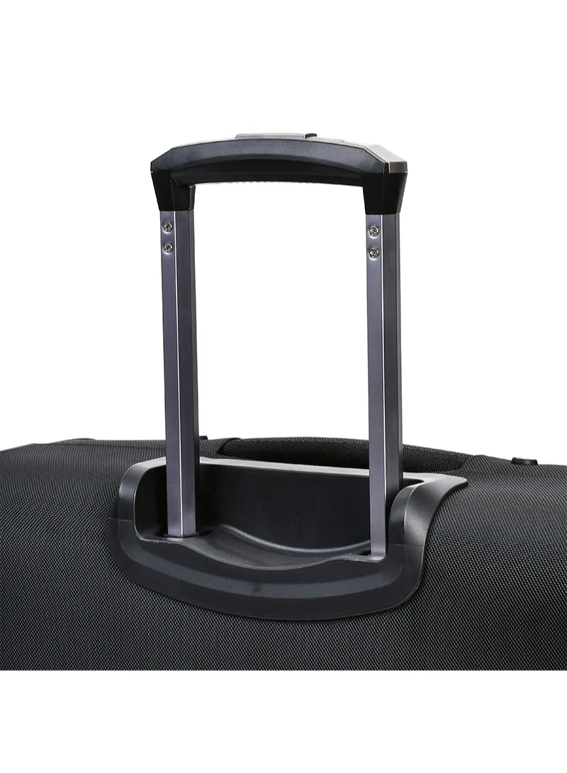 eminent Water Repellent Multi Compartment Unisex Pilot Case Trolley for Business Travel and Office V135 Black