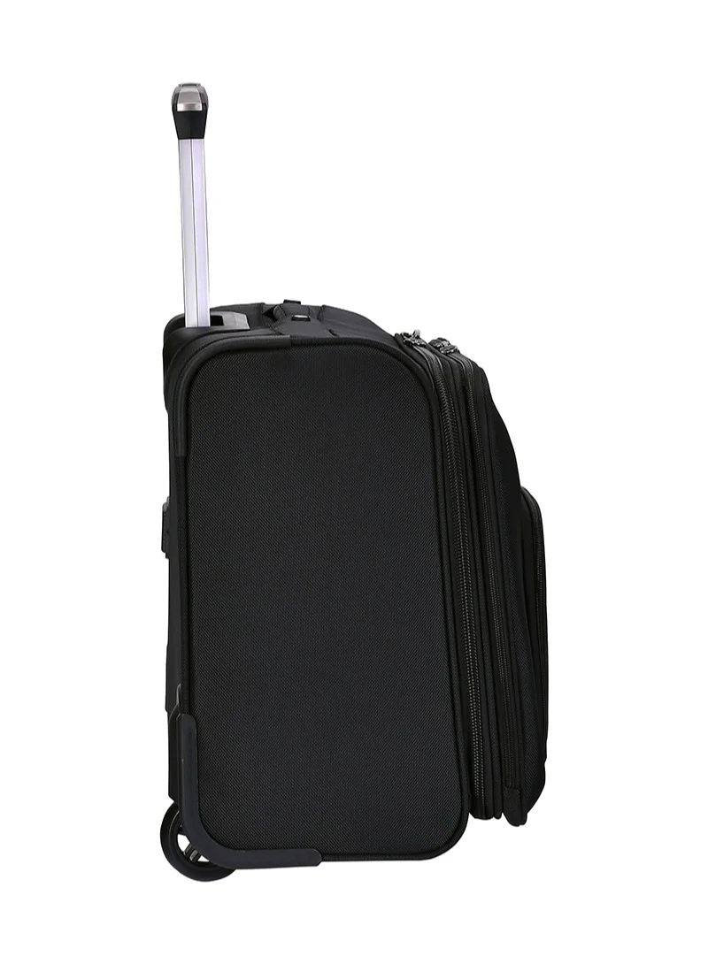 eminent Water Repellent Multi Compartment Unisex Pilot Case Trolley for Business Travel and Office V135 Black