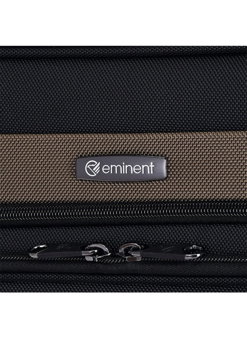 eminent - حقيبة طيار متعددة الأقسام للجنسين طاردة للماء للسفر بغرض العمل والمكتب V135 باللون الأسود - Image 1